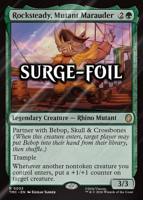 Rocksteady, Mutant Marauder Card Front