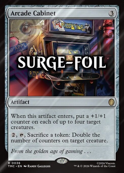 Arcade Cabinet Card Front