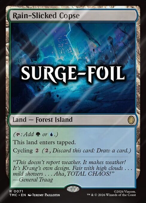 Rain-Slicked Copse Card Front