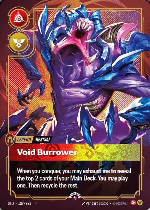 Rek'Sai, Void Burrower Card Front