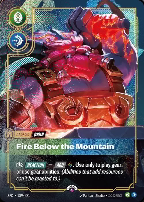 Ornn, Fire Below the Mountain Card Front