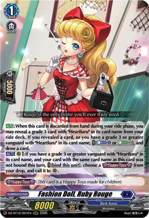 Fashion Doll, Ruby Rouge Card Front