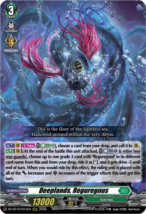 Deeplands, Reguregnus Card Front