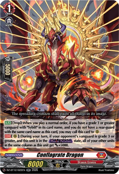 Conflagrate Dragon Card Front