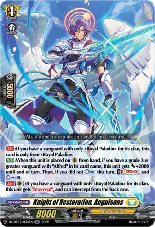 Knight of Restoration, Auguisans Frente