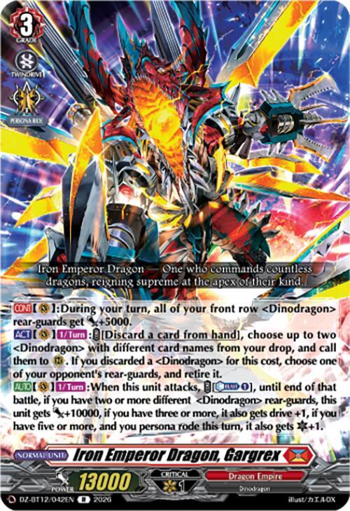 Iron Emperor Dragon, Gargrex Frente