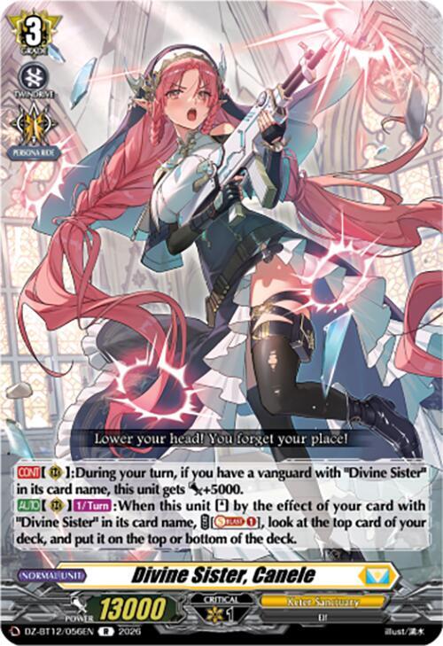 Divine Sister, Canele Card Front