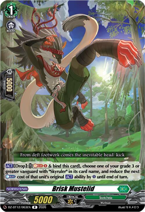 Brisk Mustelid Card Front