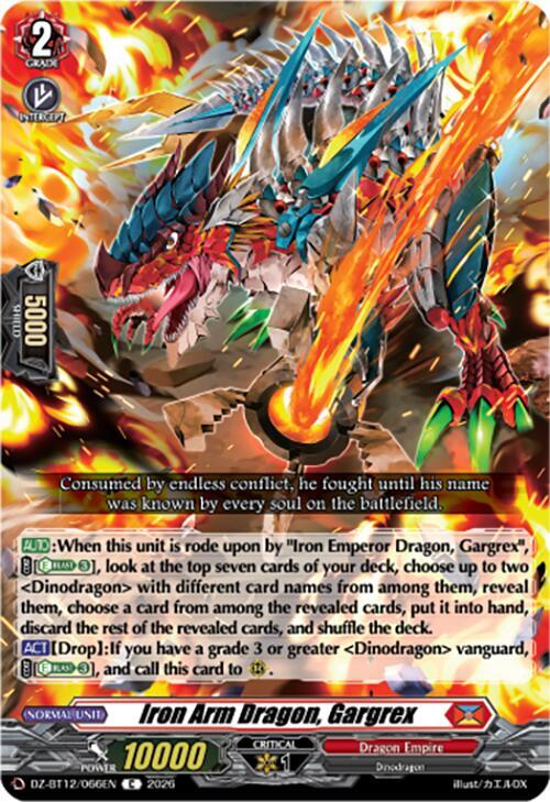 Iron Arm Dragon, Gargrex Card Front