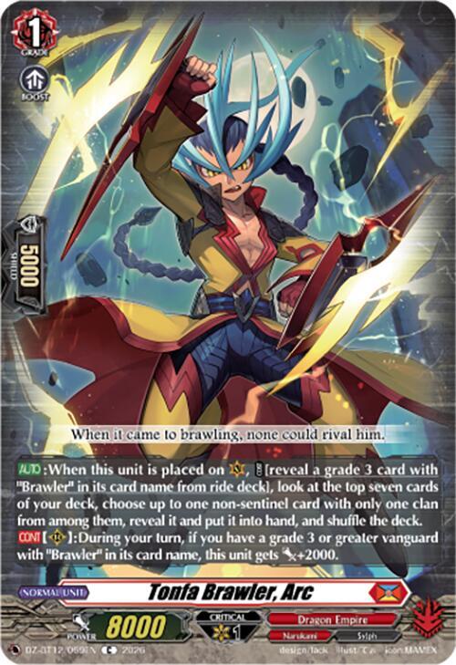 Tonfa Brawler, Arc Card Front