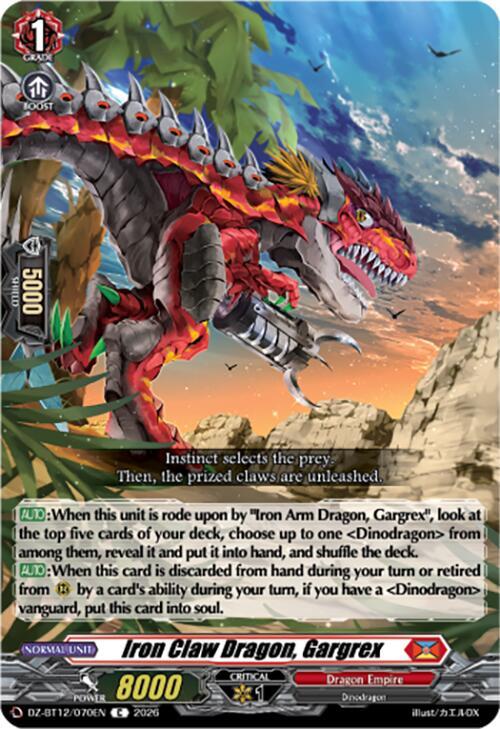 Iron Claw Dragon, Gargrex Card Front