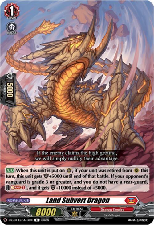 Land Subvert Dragon Card Front