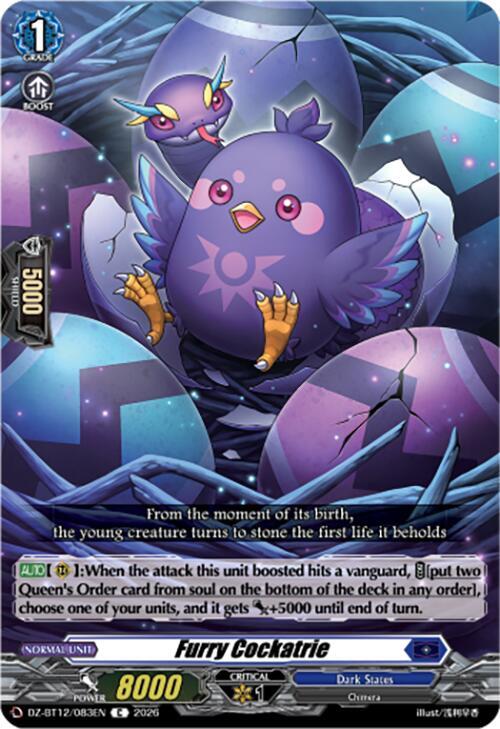 Furry Cockatrie Card Front