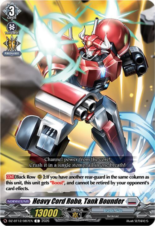 Heavy Cord Robo, Tank Bounder Card Front
