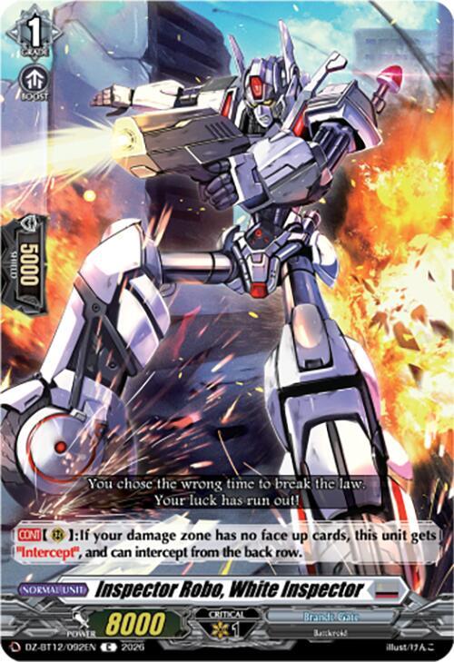 Inspector Robo, White Inspector Card Front