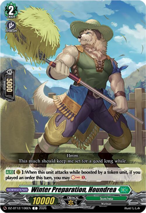 Winter Preparation, Houndrea Frente