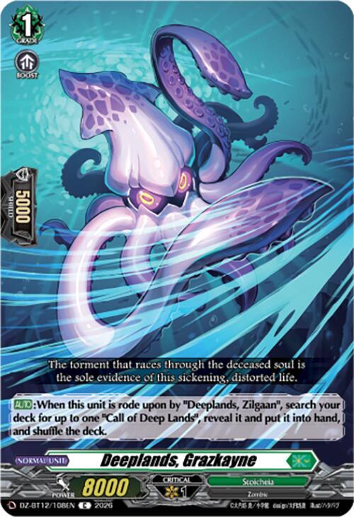 Deeplands, Grazkayne Card Front