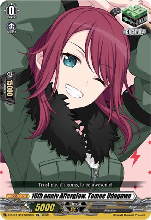 10th anniv Afterglow, Tomoe Udagawa Card Front