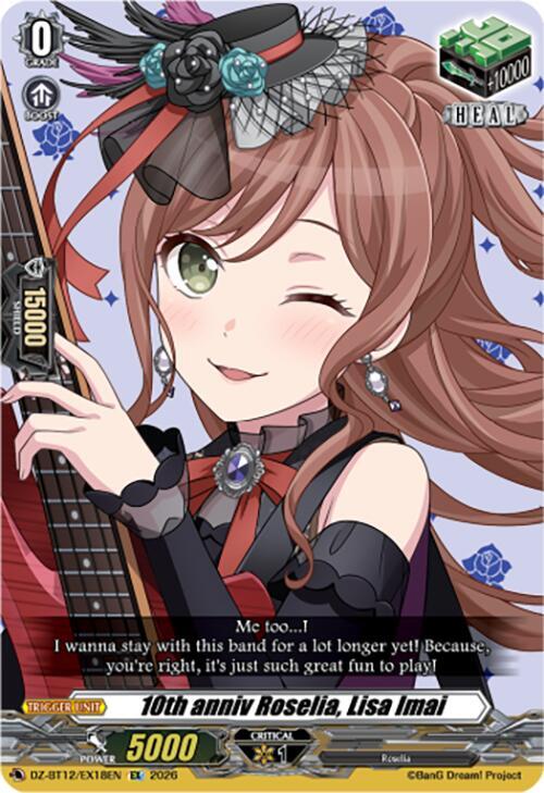 10th anniv Roselia, Lisa Imai Card Front