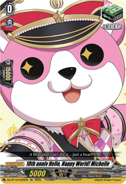 10th anniv Hello, Happy World! Michelle Card Front