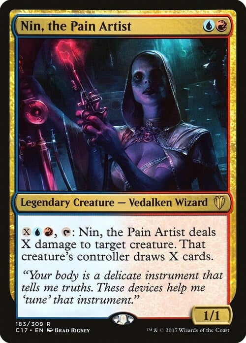 Nin, the Pain Artist Card Front