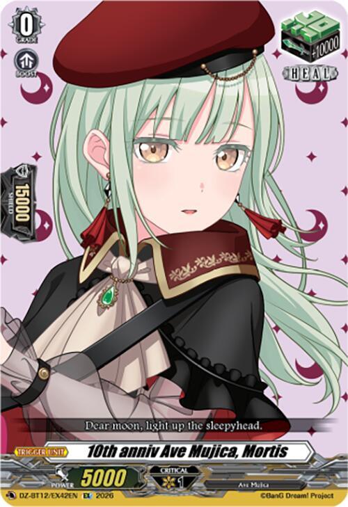 10th anniv Ave Mujica, Mortis Card Front