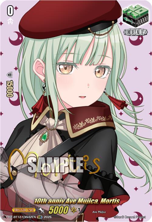 10th anniv Ave Mujica, Mortis Card Front