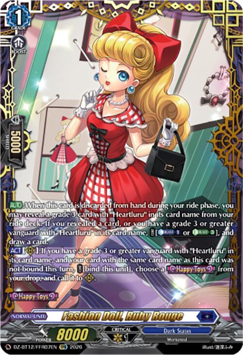Fashion Doll, Ruby Rouge Card Front