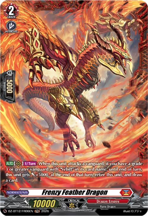 Frenzy Feather Dragon Card Front
