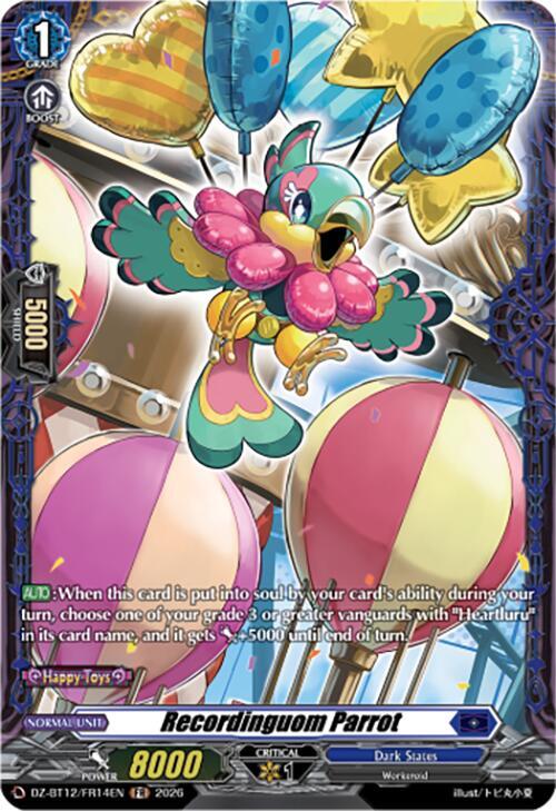 Recordinguom Parrot Frente