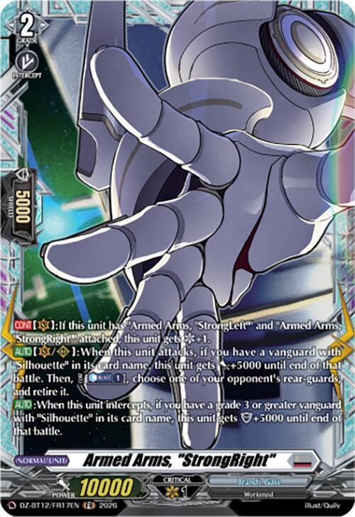 Armed Arms, "StrongRight" Card Front