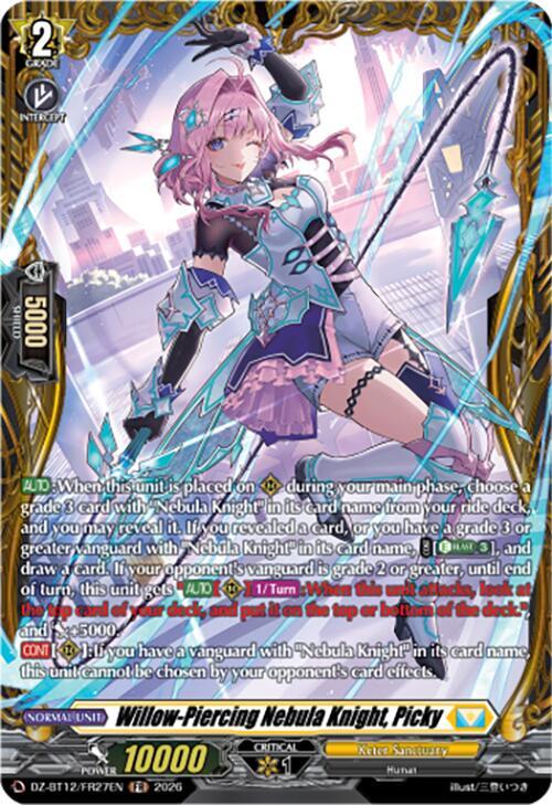 Willow-Piercing Nebula Knight, Picky Card Front