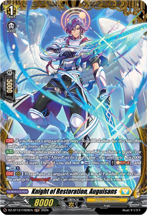 Knight of Restoration, Auguisans Card Front