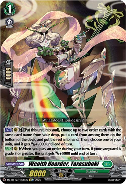 Wealth Hoarder, Tarasubaki Card Front