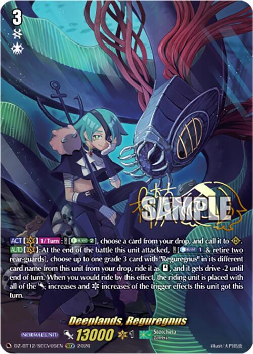 Deeplands, Reguregnus Card Front