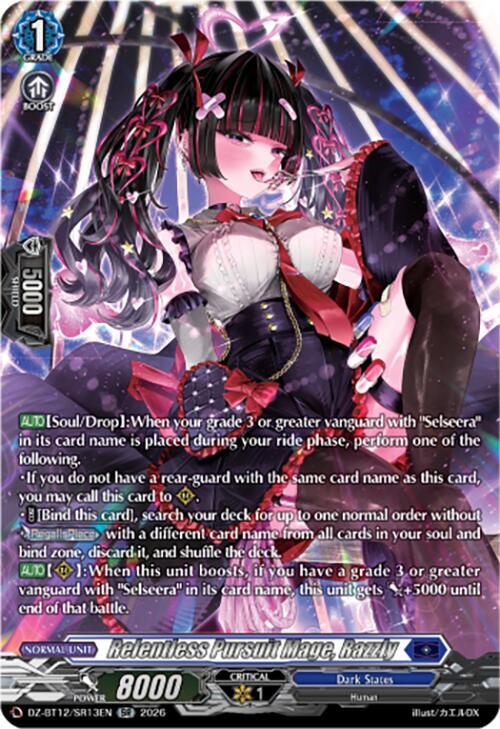 Relentless Pursuit Mage, Razzly Card Front