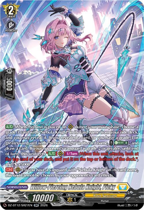 Willow-Piercing Nebula Knight, Picky Card Front