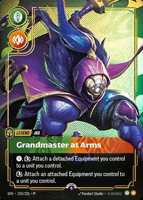 Jax, Grandmaster at Arms Card Front