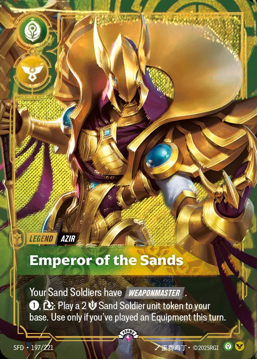 Azir, Emperor of the Sands Card Front