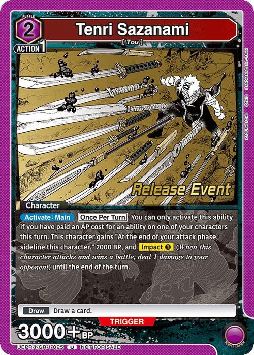 Tenri Sazanami Card Front