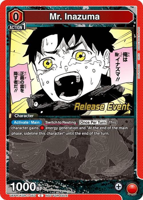 Mr. Inazuma Card Front