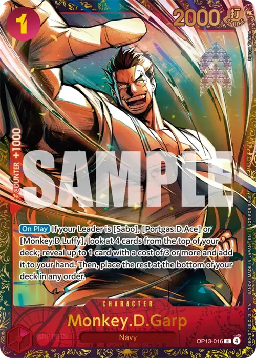 Monkey.D.Garp Card Front