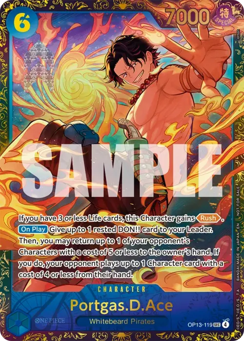 Portgas.D.Ace Card Front