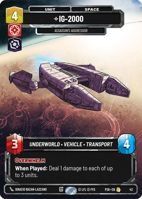 IG-2000, Aggressor Dell'Assassino Card Front