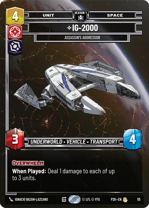 IG-2000, Aggressor Dell'Assassino Card Front