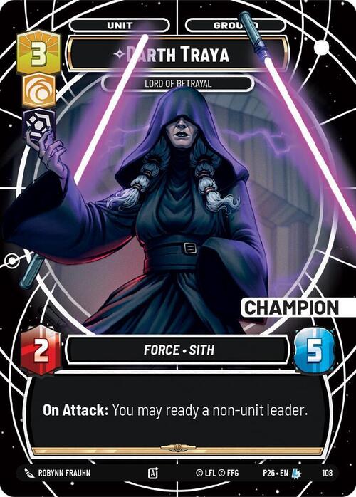 Darth Traya, Signora Del Tradimento Card Front