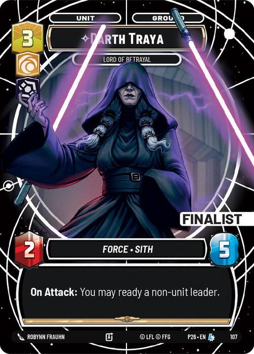 Darth Traya, Signora Del Tradimento Card Front