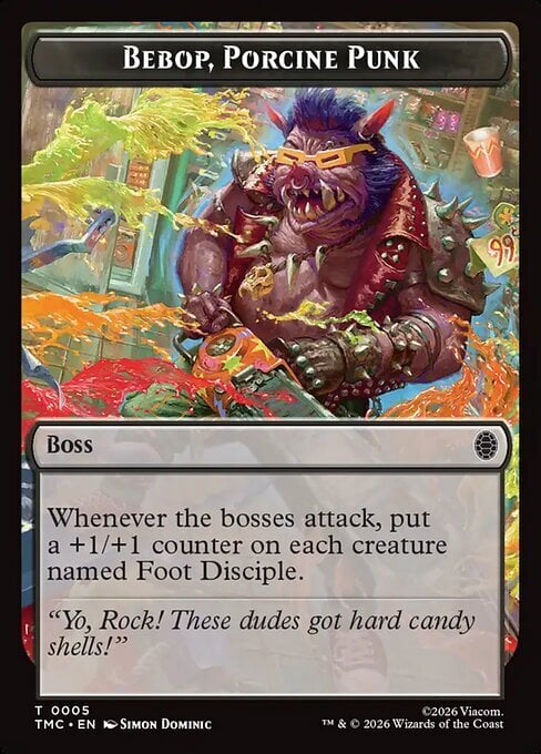 Bebop, Porcine Punk Card Front