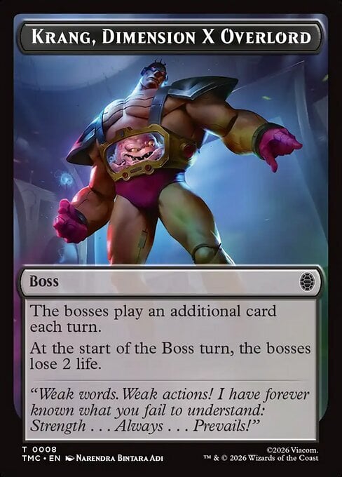 Krang, Dimension X Overlord Card Front