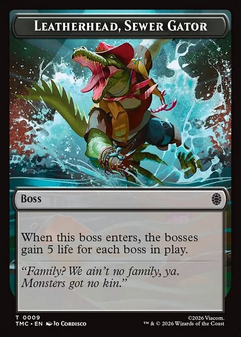 Leatherhead, Sewer Gator Card Front